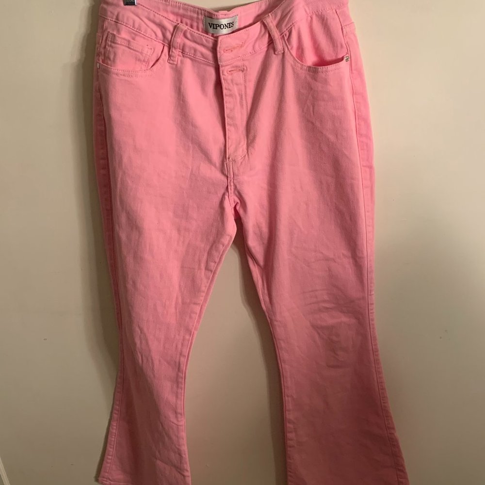 Vipones Women's Size 12 Pink Jeans
